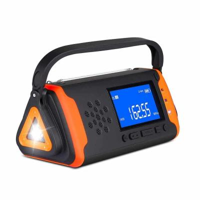 TRIANGL Sveiveradio med solceller 4000 mAh