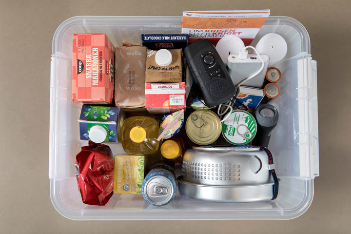 Sjekkliste - dette skal nødboksen din inneholde