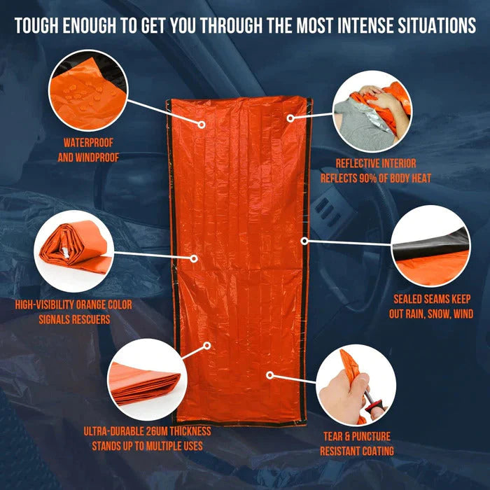 Nødsovepose Oransje