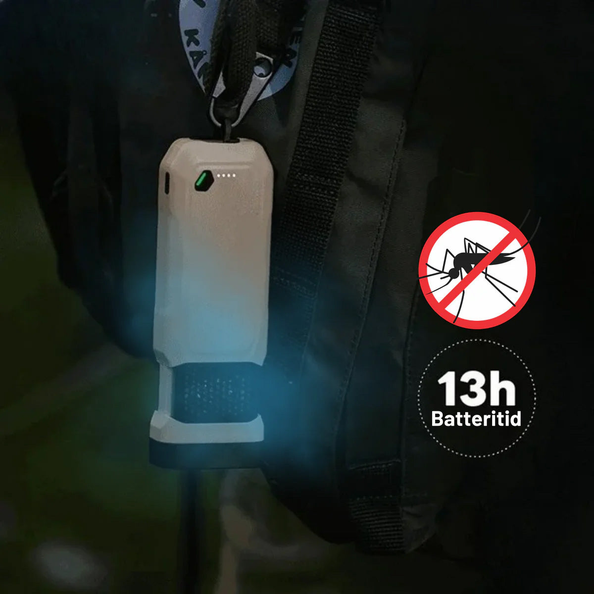 3-i-1 Kriseboks med Powerbank, Lommelykt og Myggavviser